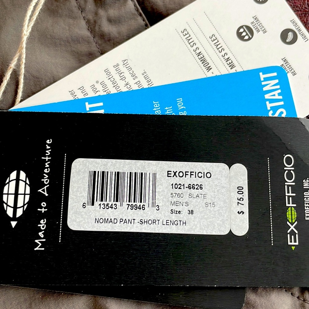 Ex Officio new Nomad style waterproof pants